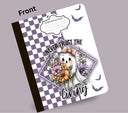 Never trust the living floral composition notebook wrap