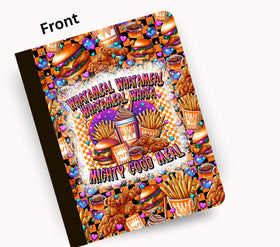 Whatameal vinyl composition notebook wrap