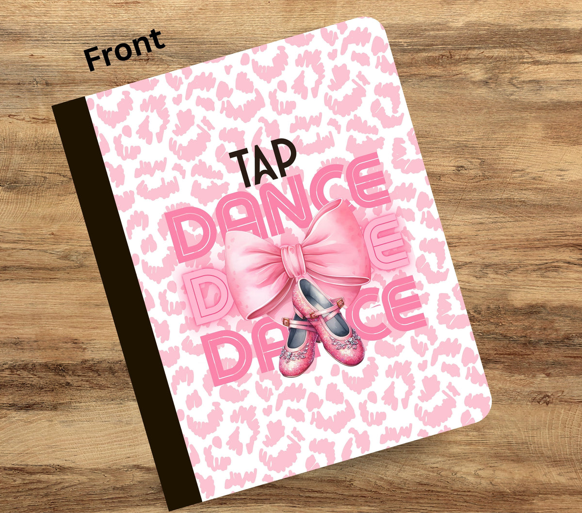Tap Dance Pink vinyl composition notebook wrap