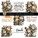 Frosty Friends Collection UV DTF Decal Sheets- 3 Designs