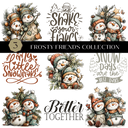 Frosty Friends Collection UV DTF Decal Sheets- 3 Designs