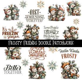 Frosty Friends Doodle Patchwork Set
