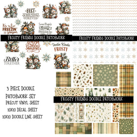 Frosty Friends Doodle Patchwork Set