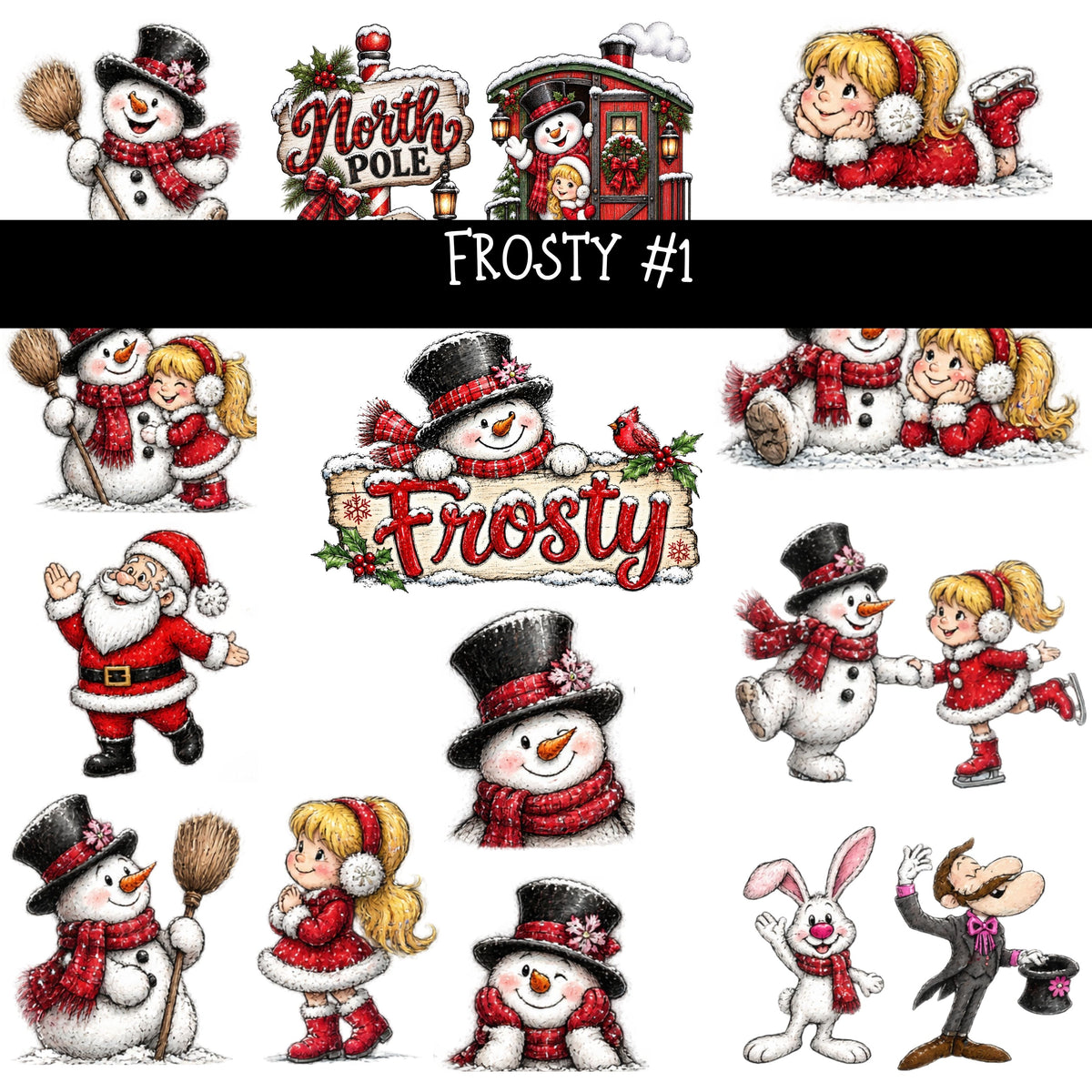 Frosty Torn Pages UV DTF Decal sheets 3 designs available