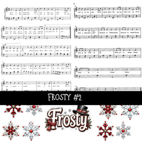 Frosty Torn Pages UV DTF Decal sheets 3 designs available