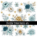 Frozen Torn Pages UV DTF Decal sheets 6 Designs available