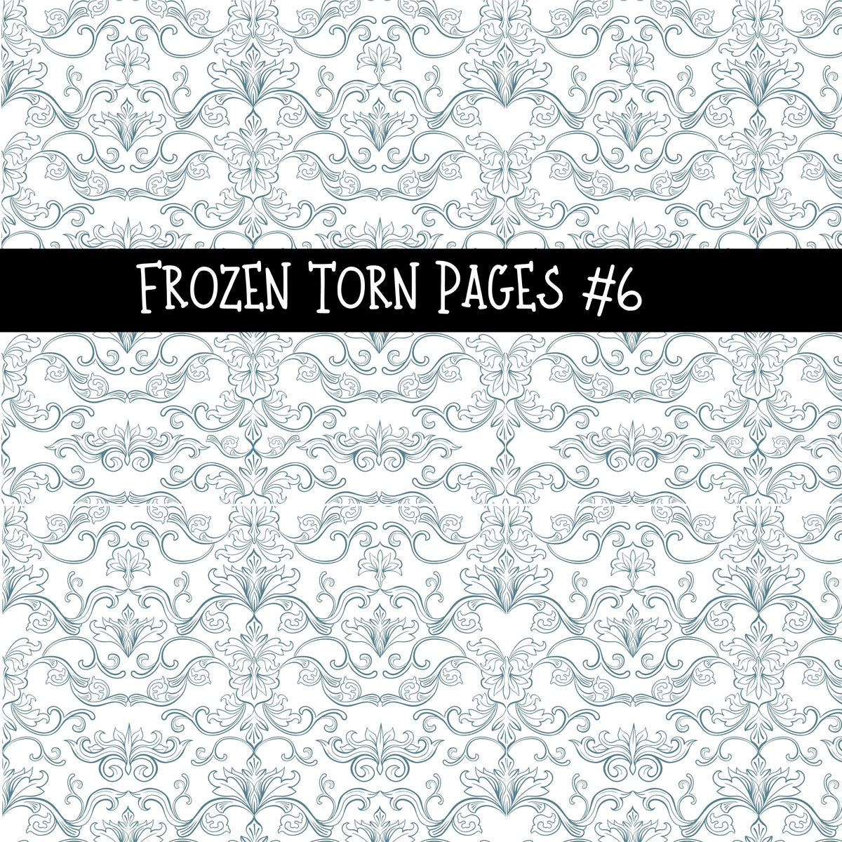 Frozen Torn Pages UV DTF Decal sheets 6 Designs available