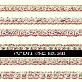 Fruit Ruffles Borders - Uv Dtf Decal Sheet