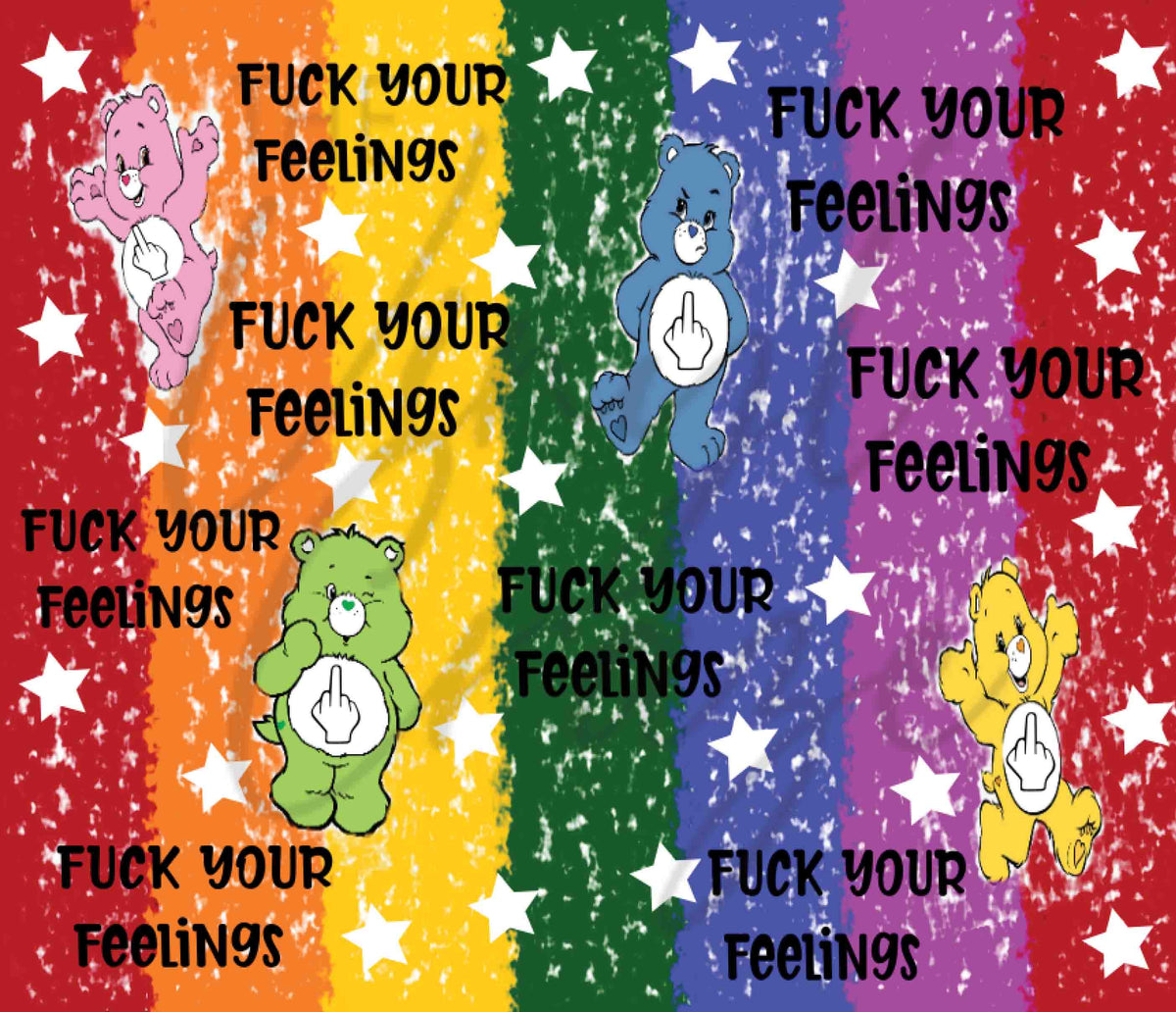 Naughty Bears 20 or 30 oz Skinny Adhesive Vinyl Wrap