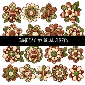 Game Day UV DTF Decal sheets 4 Designs available