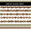 Game Day UV DTF Decal sheets 4 Designs available