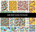 Game Night Doodle Patchwork Set
