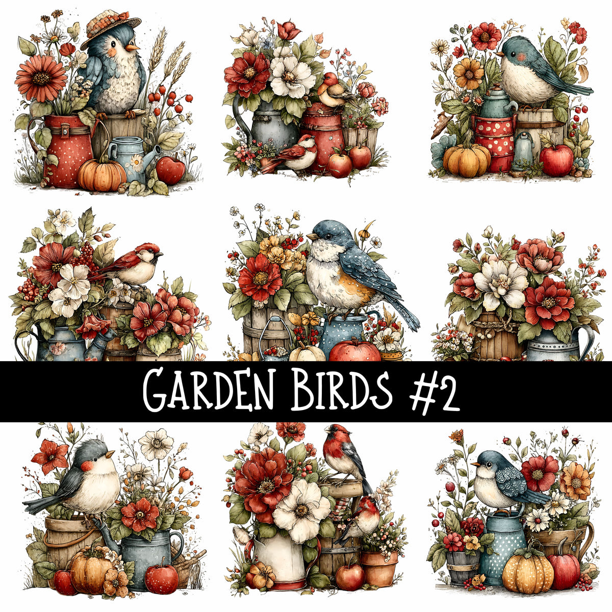 Garden Birds UV Decal sheets 2 to choose from
