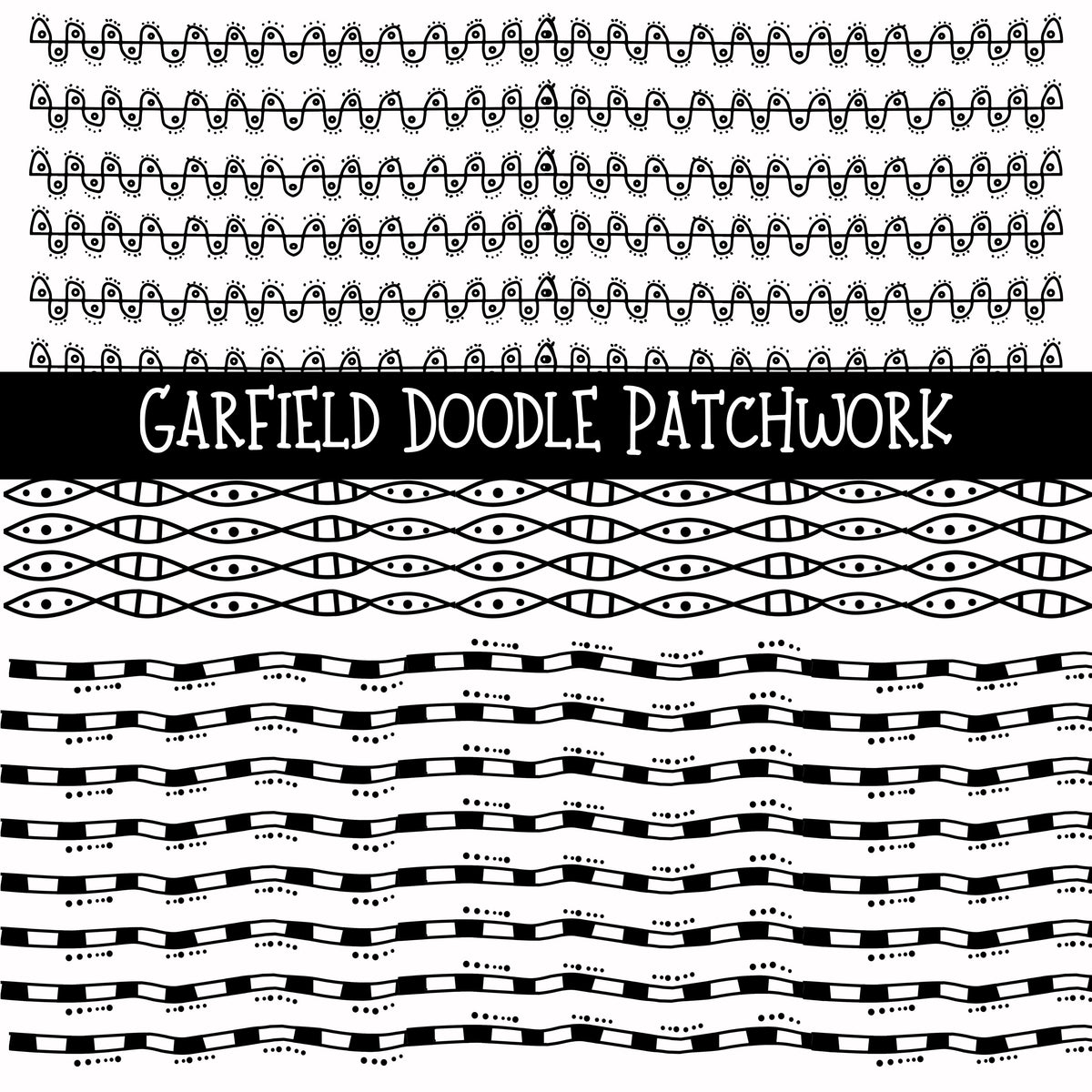 Garfield Doodle Patchwork Set