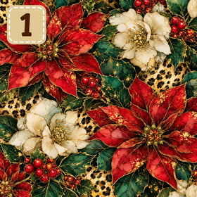 Gilded Christmas collection- 2 sizes vinyl sheets-10 designs available