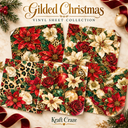 Gilded Christmas collection- 2 sizes vinyl sheets-10 designs available