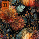 Gilded Harvest collection- 2 sizes vinyl sheets-20 designs available