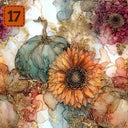 Gilded Harvest collection- 2 sizes vinyl sheets-20 designs available