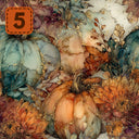 Gilded Harvest collection- 2 sizes vinyl sheets-20 designs available