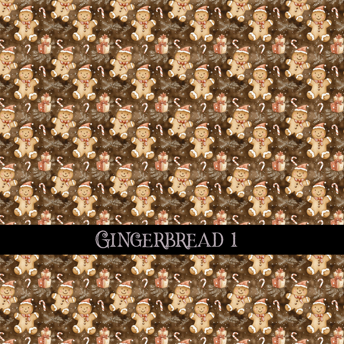 Gingerbread collection- 12x12 vinyl sheets-10 designs available