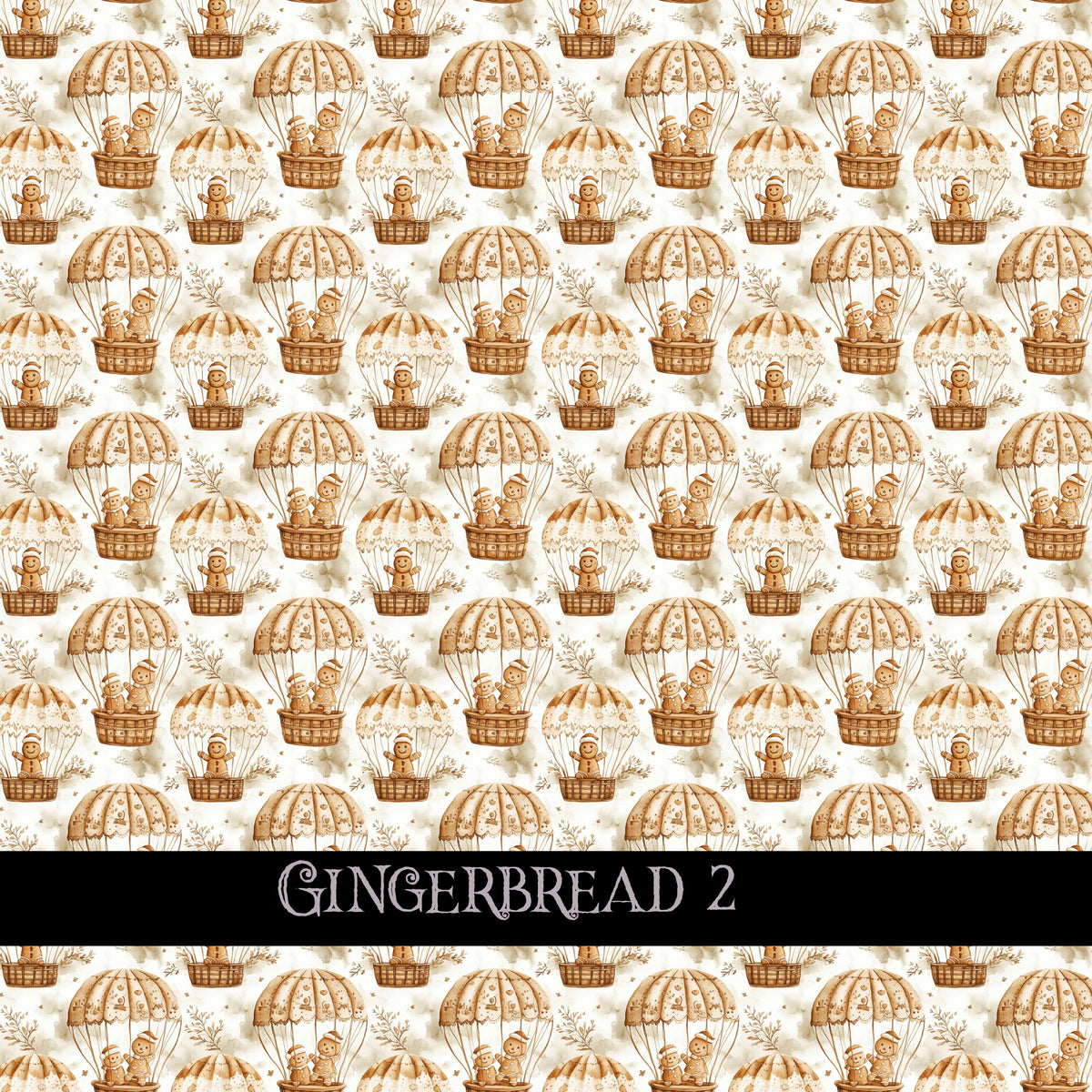 Gingerbread collection- 12x12 vinyl sheets-10 designs available