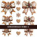 Gingerbread Bow Collection Decal sheets-12 styles