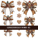 Gingerbread Bow Collection Decal sheets-12 styles