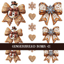 Gingerbread Bow Collection Decal sheets-12 styles