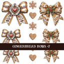 Gingerbread Bow Collection Decal sheets-12 styles