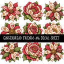 Gingerbread Friends UV DTF Decal sheets 10 Designs available