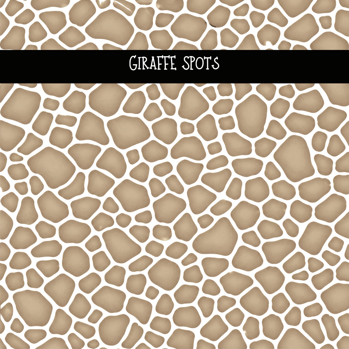 Giraffe spots UV DTF Decal sheets