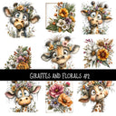 Giraffes and Florals UV Decal sheets 2 to choose from