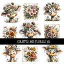 Giraffes and Florals UV Decal sheets 2 to choose from