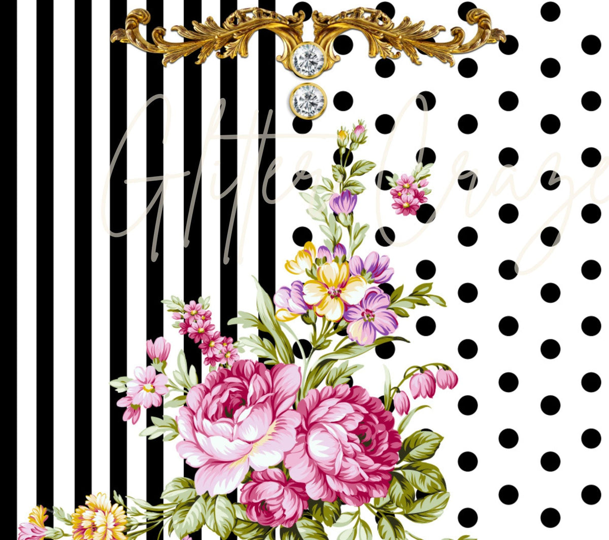 Stripes and Floral wrap