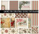 Gnome for Christmas Doodle Patchwork Set