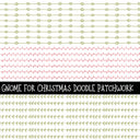 Gnome for Christmas Doodle Patchwork Set