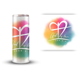 God is love UV DTF Decal- 2 Sizes