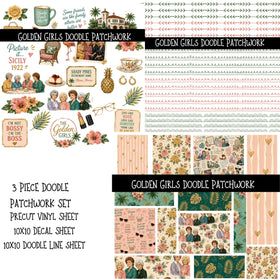 Golden Girls Doodle Patchwork Set