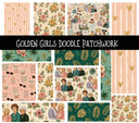 Golden Girls Doodle Patchwork Set