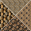 Golden Halloween Leopard Vsplit Precut Vinyl