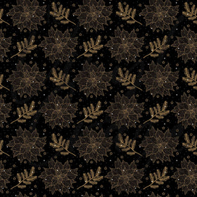 Golden Poinsettias Adhesive Vinyl