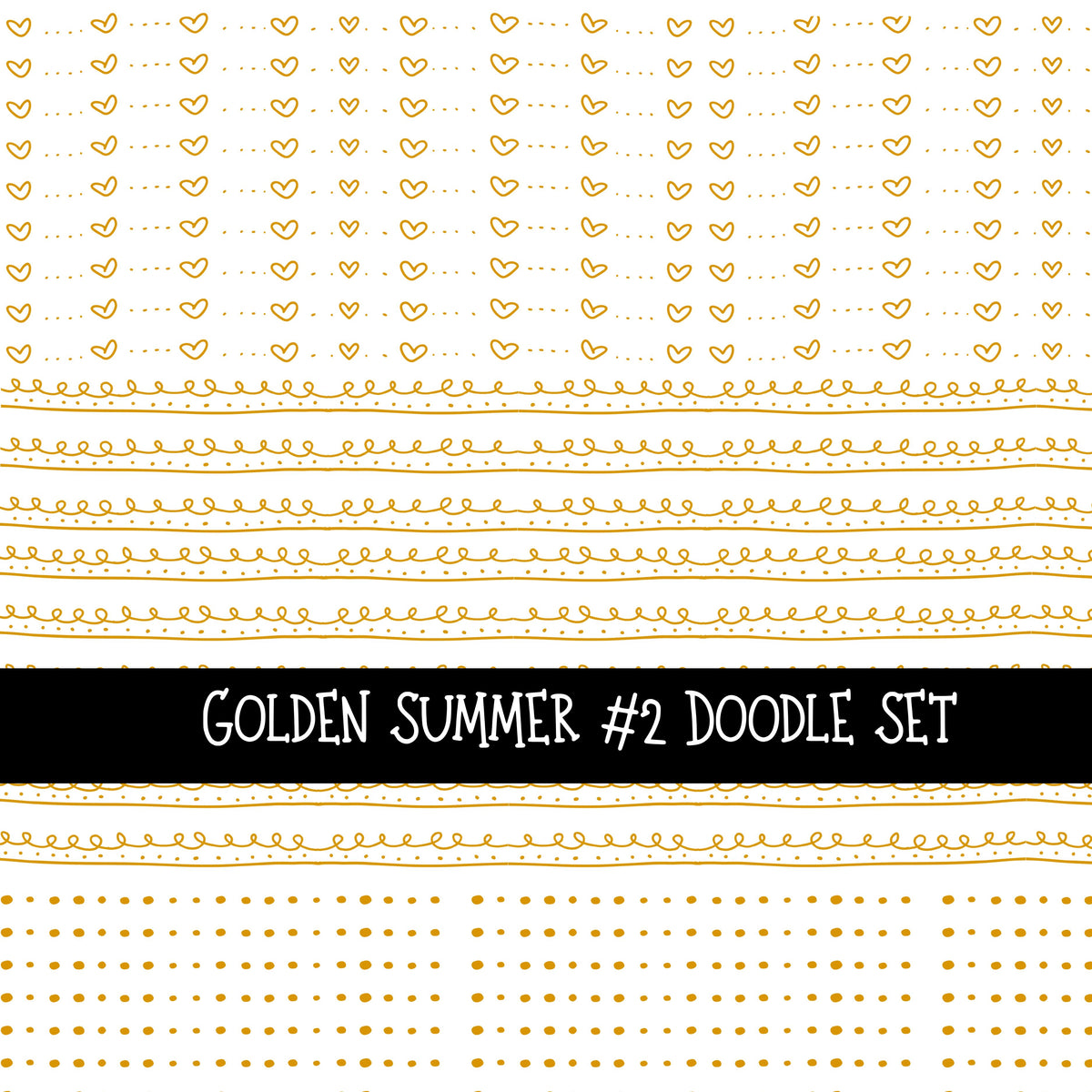 Golden Summer Doodle Patchwork Sets 2 styles available