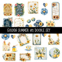 Golden Summer Doodle Patchwork Sets 2 styles available