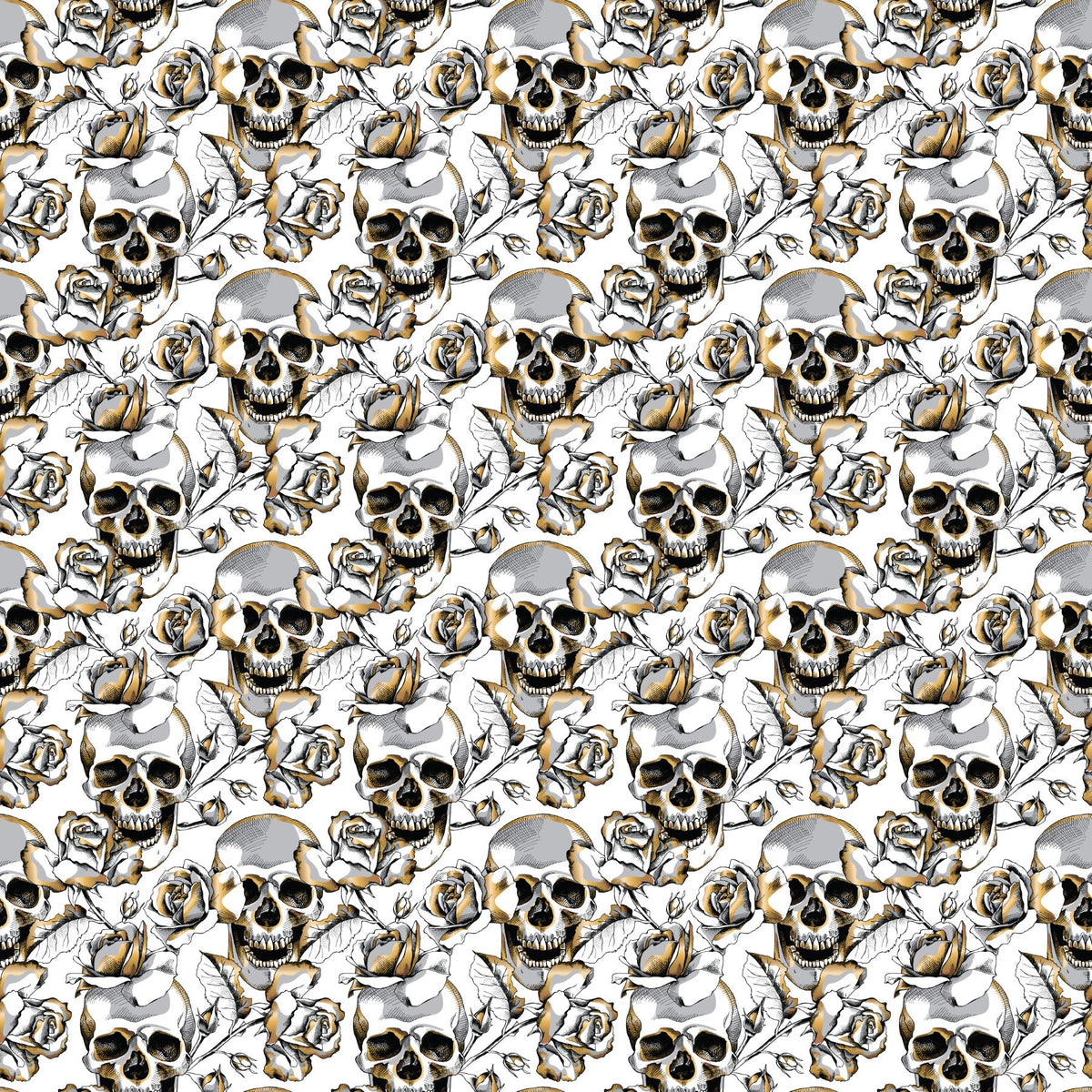 Golden Skulls - Adhesive Vinyl