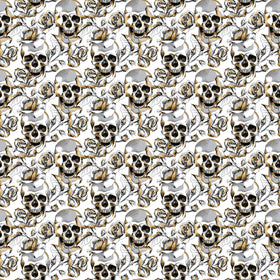 Golden Skulls - Adhesive Vinyl
