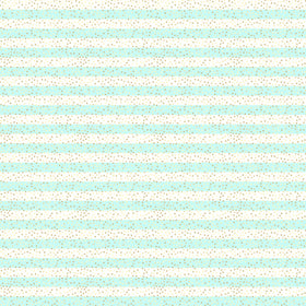 Gold Polka Dots on Turquoise Stripes - Adhesive Vinyl