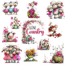 Gone Country UV DTF Decal sheet