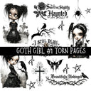 Goth Girl UV DTF Decal sheets 6 designs available