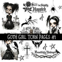 Goth Girl UV DTF Decal sheets 6 designs available