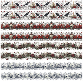 Gothic Borders UV DTF Decal sheet 2 Design Options